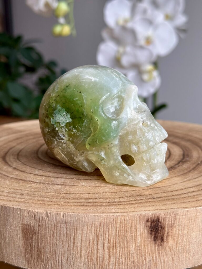 Skull chrysopraas